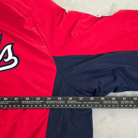 Majestic Washington Nationals Jacket Men's 2XL Red Full Zip Therma Base Coat - Picture 9 of 10